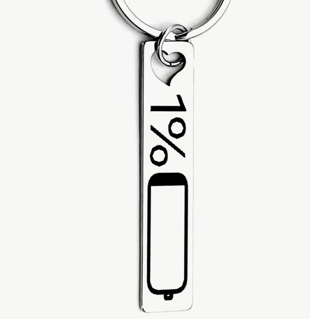 3/$25 1% Battery Low Energy Stainless Steel Keychain NEW